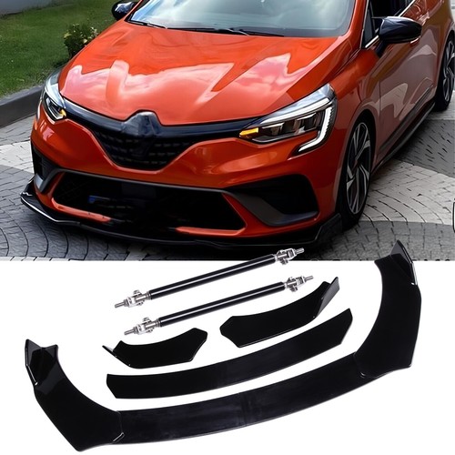 Black front bumper lip - black,