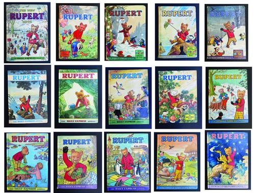 Vintage rupert books - 15,