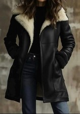 WOMEN'S Shearling Leather Coat