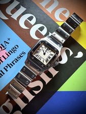 Cartier Santos Galbee Ref 1565 Stainless Steel  (Boxed & Service)