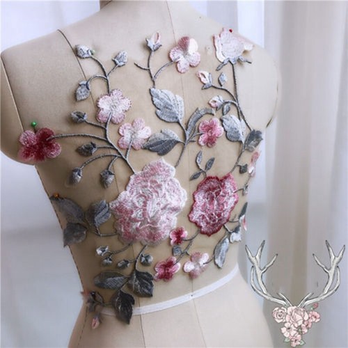 Diy lace flower embroidery - lace,