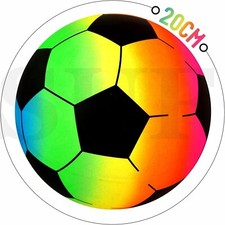 Rainbow Football Ball Kids boys Outdoor Toy Garden Game Pocket Money Toy 1 PC