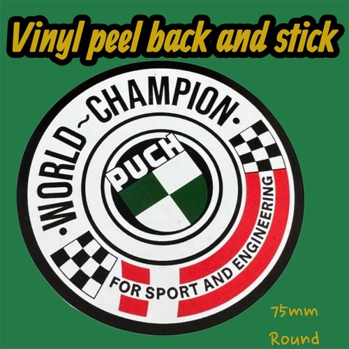Puch world champion sticker - champion,