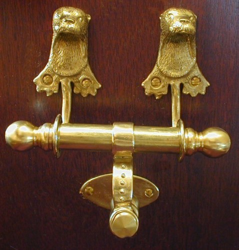 Otter bronze duet door knocker - bronze,