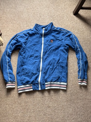 Fila white line track top - track, blue