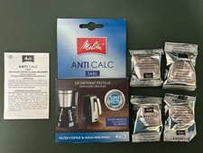 4 pack Melitta Anti Calc Descaling Tablets For Filter Coffee And Aqua Machines