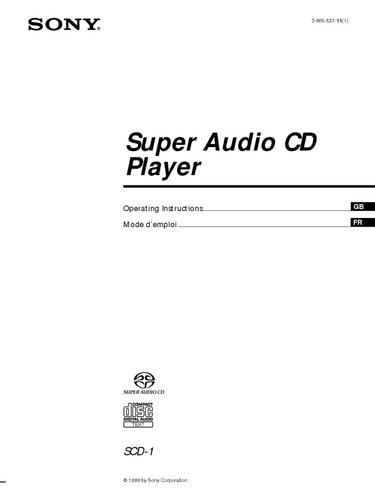 Sony scd super audio - super, cd