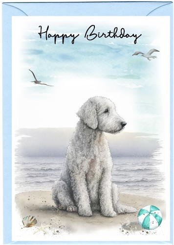 Bedlington terrier dog x - terrier, (4"x
