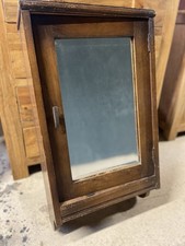 Vintage Wall Hanging Bathroom Cabinet With Mirror - needs attention 