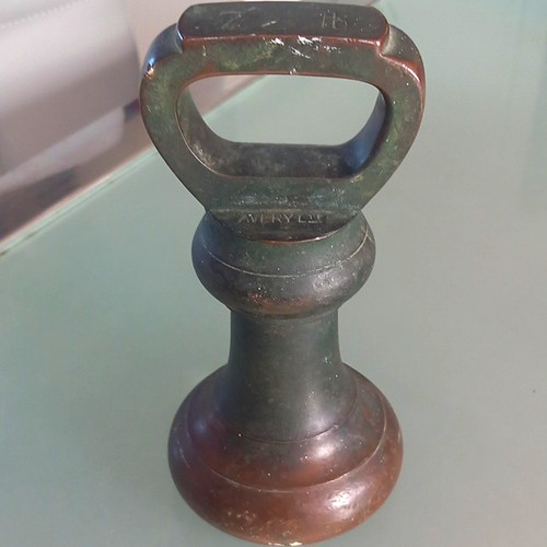Antique avery 7lb cast brass - antique,