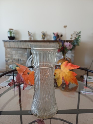 Vintage clear pressed glass - clear,