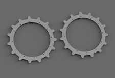SPIKED MOWER WHEELS: INCREASED