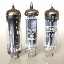 Mullard EZ81  Tube Valve x3