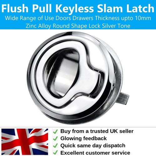 Zinc alloy round shape - shape, flush