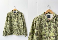 Duck Hunter Jungle Camo Army Jacket - Cotton Herringbone Frogskin - Chore Coat