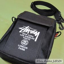 STUSSY Mini Shoulder Bag Crossbody Pochette Pouch Black smart September 2014