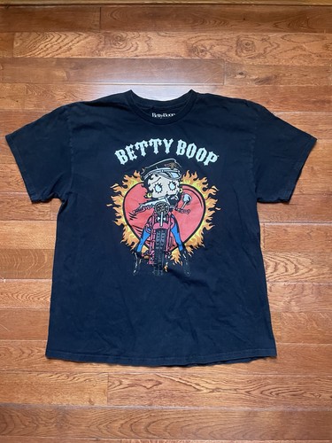 Betty boop biker black cotton - boop,