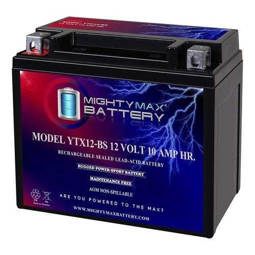 Mighty max ytx12 - ytx12-bs, 12v