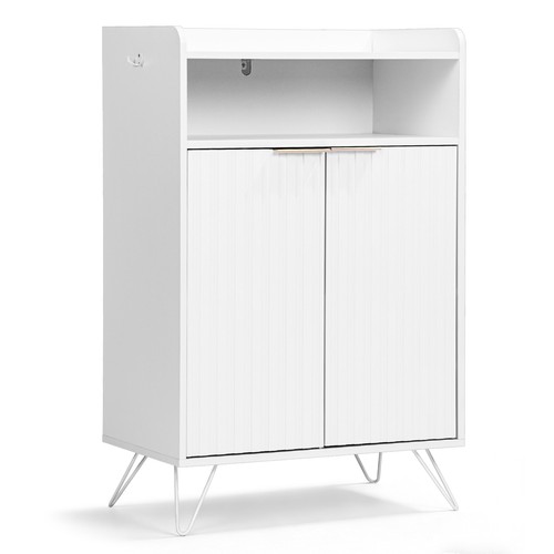 Shoe cabinet with grille - shoe,