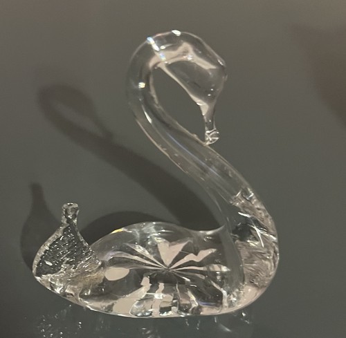 Crystal swan figurine tutbury - swan, figurine-tutbury