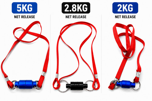 Magnetic net release - "magnetic,