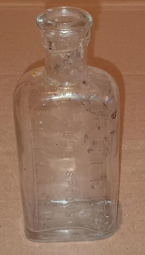 Antique clear glass table - antique,