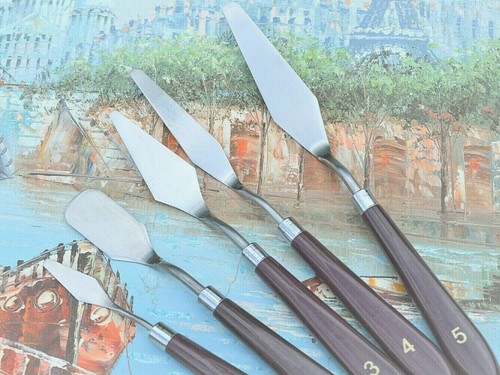 Set metal palette - palette, knife