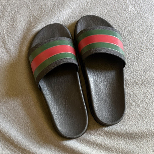 Gucci web stripe slider - web,