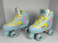 Roller Skates Roller Derby Adjustable Quad Star Youth Size Medium 3-6 Rainbow