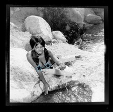 vintage 1960s ebony Sharon Jackson cheesecake pinup Original 120mm negative