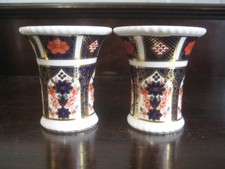 Pair 2 Royal Crown Derby Old