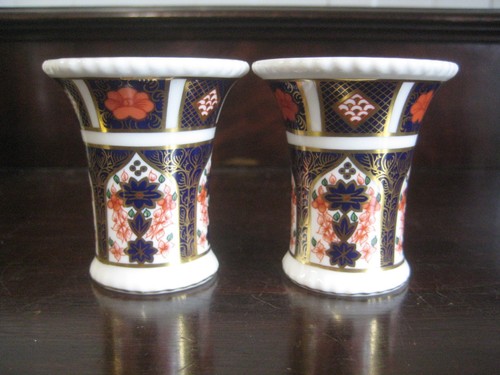 Pair royal crown derby old - pair,