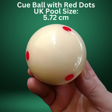 57mm or 2.2 inches Cue Ball
