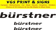 BURSTNER CARAVAN / MOTORHOME  DECALS STICKERS CHOICE OF COLOURS  #003