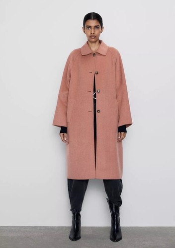 Zara wool blend pink - pink, size