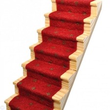 Garnet Red Stair Carpet, Dolls