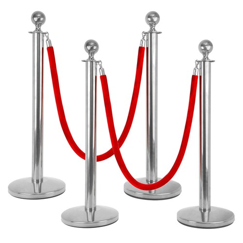 Stanchion barrier posts silver - barrier,