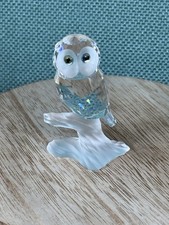 SWAROVSKI CRYSTAL OWL on branch (1989 - 1992) - 119442 - UnBoxed - Mint