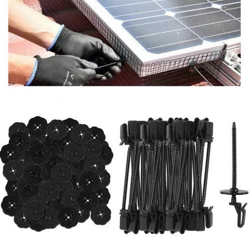 Solar panel clips pins pigeon - panel,