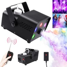 500W Smoke Machine Fog Mist Haze Hazer Effect 5 LED RGB For Party Club Disco