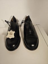 Mens goodyear welted luxury black leather derby shoe for events size UK 7.
