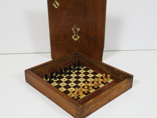 Vintage travel chess set - vintage,