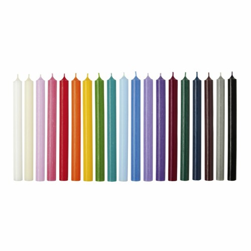 Solid coloured cylinder - coloured, candle