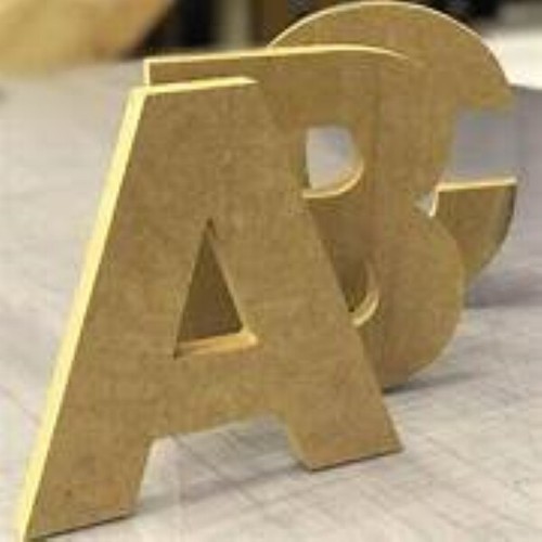 Wooden letters large - wooden,