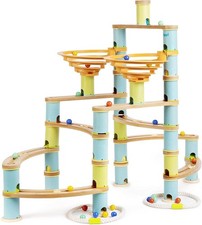 boppi Jumbo Marble Run Eco-Friendly Wooden Bamboo Montessori STEM Toy for Kids 
