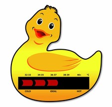 Duck Bath Thermometer Card New