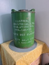 Vintage 60s/70s Empty 5 Gallon Castrol Oil Drum In Exellent Original Condition