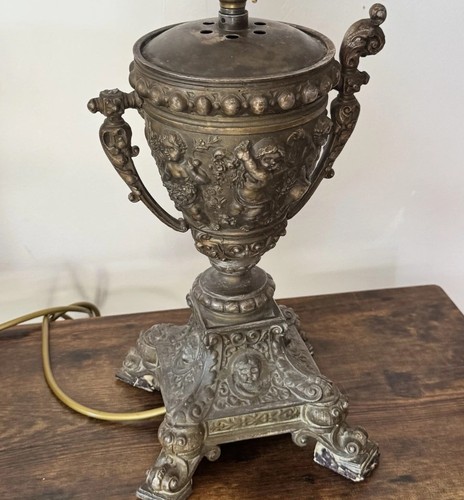 Antique victorian cherub urn - antique,