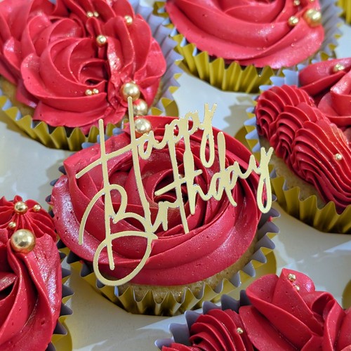 Pack happy birthday cupcake - 12,