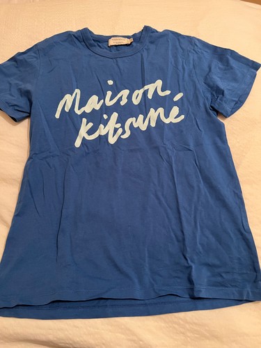 Maison kitsuné blue printed - blue,